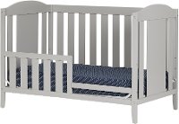 10590 Soft Gray 2-in-1 Crib with Toddler Rail - Angel-2