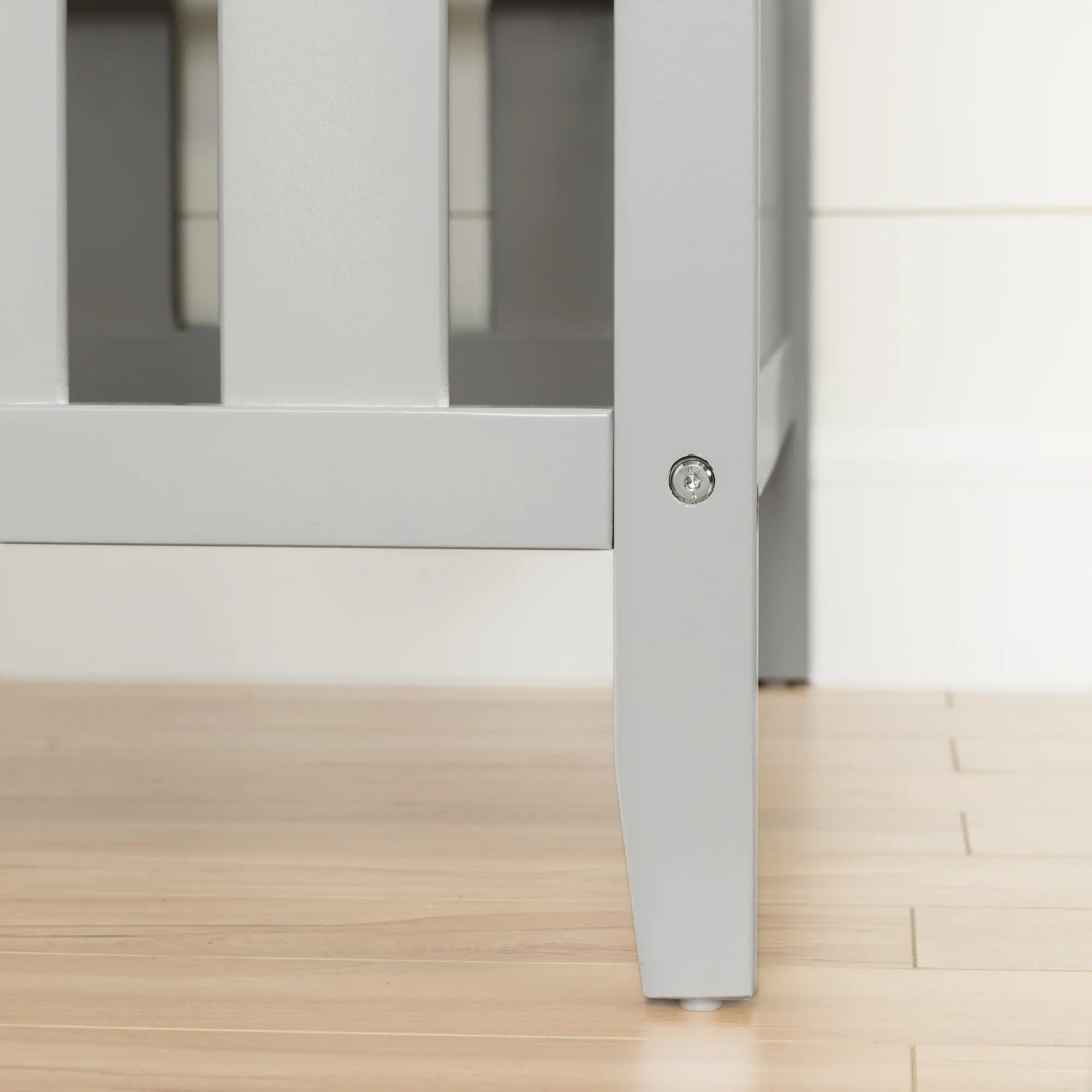 10590 Soft Gray 2-in-1 Crib with Toddler Rail - Angel-3