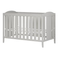 10719 Soft Gray Crib with Toddler Rail - Cookie-2