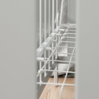 10719 Soft Gray Crib with Toddler Rail - Cookie-3