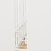 100259 Pure White Crib, Mattress & Toddler Rail - Angel-4