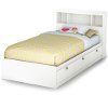 3260B2 White Twin Storage Bed with 3 Drawers and Headboard - Spark-2