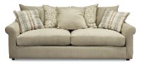 Casual Traditional Oyster Cream Sofa - Gavin