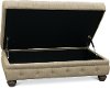 Traditional Otter Gray Storage Ottoman - Alston-2
