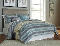 Warm Gray Rustic Casual Queen Headboard - Culverbatch