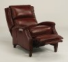 Ruby Red Leather-Match Power High Leg Recliner - Bishop-2