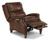 Walnut Brown Leather-Match Power High Leg Recliner - Bishop-2