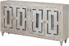 Whitewash 4-Door Modern Sideboard - Lambert Collection