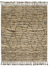 8 x 10 Large Ivory, Dark Brown & Charcoal Gray Area Rug - Austin-1