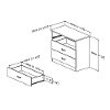 10433 Gray Oak 3-Drawer Chest - Libra-3
