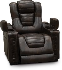 Mekong Brown Leather-Match Home Theater Power Recliner - Big-Chief-3