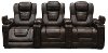 Brown Leather-Match 3 Piece Power Home Theater Seating - Big-Chief-7