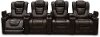 Brown Leather-Match 4 Piece Power Home Theater Seating - Big-Chief-1