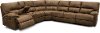Mocha Brown 3 Piece Power Reclining Sectional - Parker Valley
