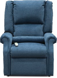 Graceland Mystic Blue Lift Chair - Layflat