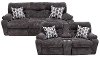 Chocolate Brown Power Reclining Sofa & Loveseat - Tribute-1