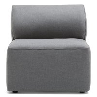 1500962 Dark Gray Armless Modular Patio Chair - Big Joe Lux