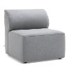 1500962 Dark Gray Armless Modular Patio Chair - Big Joe Lux-2