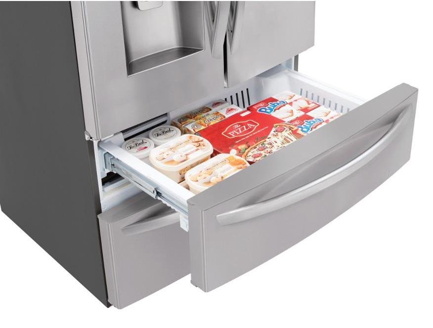 LMXS28626S LG 27.8 cu ft 4 Door French Door Smart Refrigerator - 36 W Fingerprint Resistant Stainless Steel-6