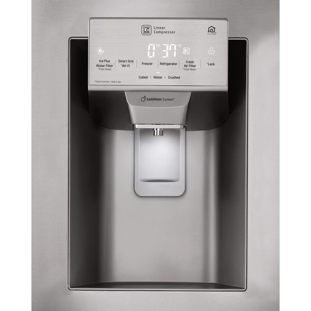 LMXS28626S LG 27.8 cu ft 4 Door French Door Smart Refrigerator - 36 W Fingerprint Resistant Stainless Steel-8