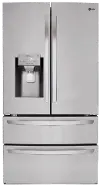 LMXS28626S LG 27.8 cu ft French Door Refrigerator - Stainless Steel