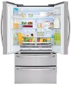 LMXS28626S LG 27.8 cu. ft. 4 Door French Door Smart Refrigerator - 36 Inch Stainless Steel-2