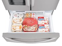 LMXS28626S LG 27.8 cu. ft. 4 Door French Door Smart Refrigerator - 36 Inch Stainless Steel-4