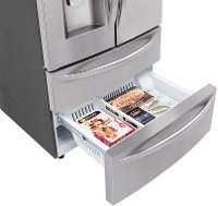 LMXS28626S LG 27.8 cu. ft. 4 Door French Door Smart Refrigerator - 36 Inch Stainless Steel-7