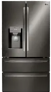 LMXS28626D LG 27.8 cu ft French Door Refrigerator - Black Stainless Steel
