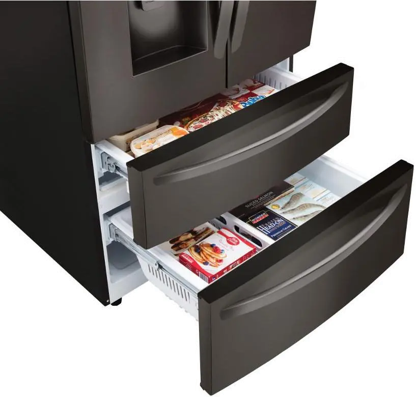 LMXS28626D LG 27.8 cu ft French Door Refrigerator - Black Stainless Steel-4