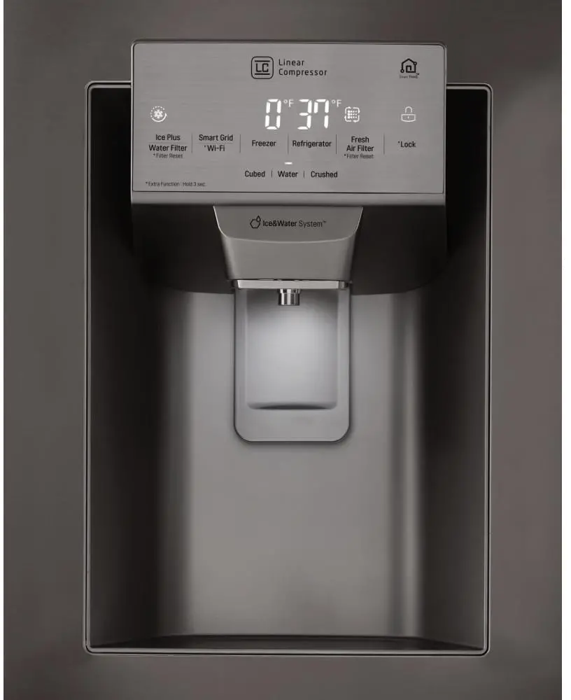 LMXS28626D LG 27.8 cu ft French Door Refrigerator - Black Stainless Steel-7