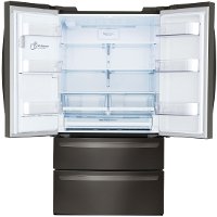 LMXS28626D LG 27.8 cu. ft. 4 Door French Door Smart Refrigerator - 36 Inch Black Stainless Steel-2