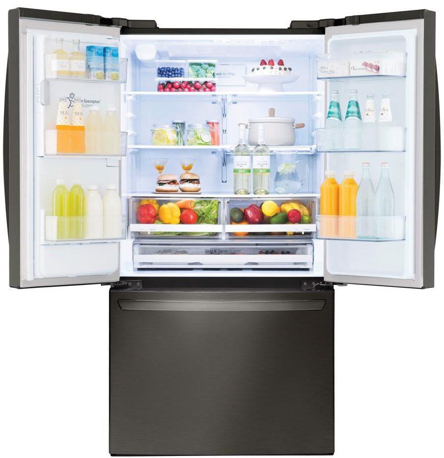 LFXS28968D LG 27.9 cu ft French Door Refrigerator - 36 W Black Stainless Steel-2