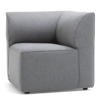 1510962 Dark Gray Modular Corner Patio Chair - Big Joe Lux