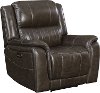 Gray Leather-Match Power Recliner - Hearst-3