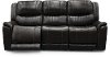 Chocolate Brown Leather-Match Power Reclining Sofa - Hearst
