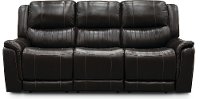 Chocolate Brown Leather-Match Power Reclining Sofa - Hearst-2