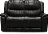 Chocolate Brown Leather-Match Power Reclining Loveseat - Hearst-2
