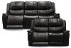 Brown Leather-Match Power Reclining Living Room Set - Hearst
