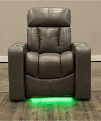 Alfresco Shadow Gray Home Theater Power Recliner - Paragon-7