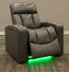 Alfresco Shadow Gray Home Theater Power Recliner - Paragon-8