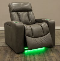 Alfresco Shadow Gray Home Theater Power Recliner - Paragon-8