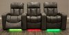 Alfresco Shadow Gray 3 Piece Power Home Theater Seating - Paragon-3