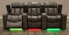 Alfresco Shadow Gray 3 Piece Power Home Theater Seating - Paragon-4