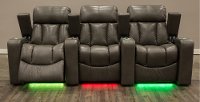 Alfresco Shadow Gray 3 Piece Power Home Theater Seating - Paragon-4