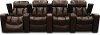 Alfresco Fudge Brown 4 Piece Power Home Theater Seating - Paragon-2