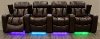 Alfresco Fudge Brown 4 Piece Power Home Theater Seating - Paragon-4