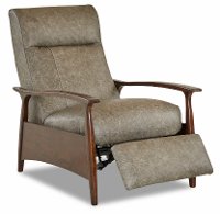 CLP691HLRCBRONXSLATE Bronx Slate Gray Leather High Leg Recliner - Comfort-3