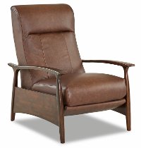 CLP691HLRCBRONXSOD Sod Brown Leather High Leg Recliner - Comfort-2