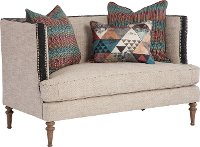 Belgian Beige Settee - Joelle